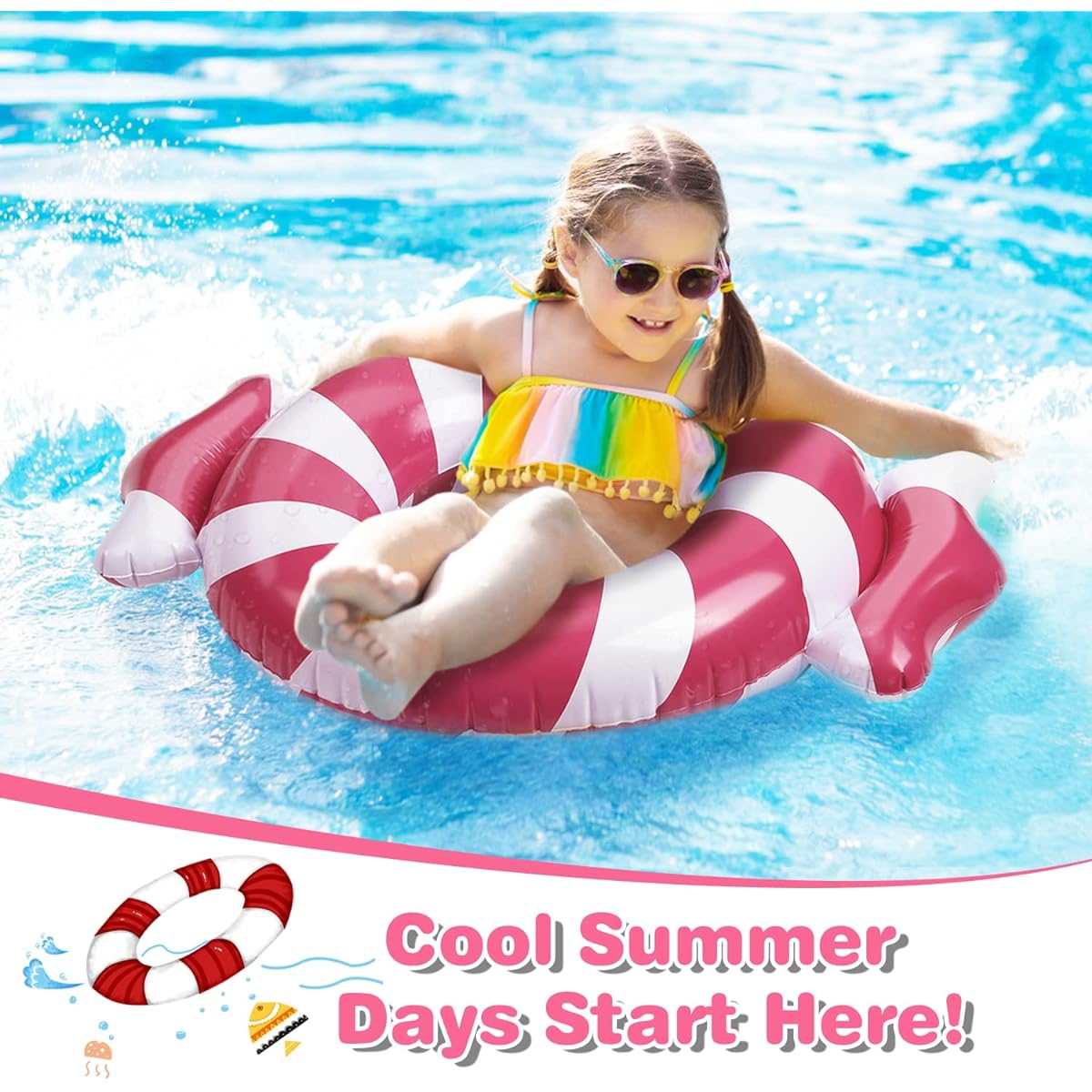 Inflatable Swim Rings Floats, Adults, Beach