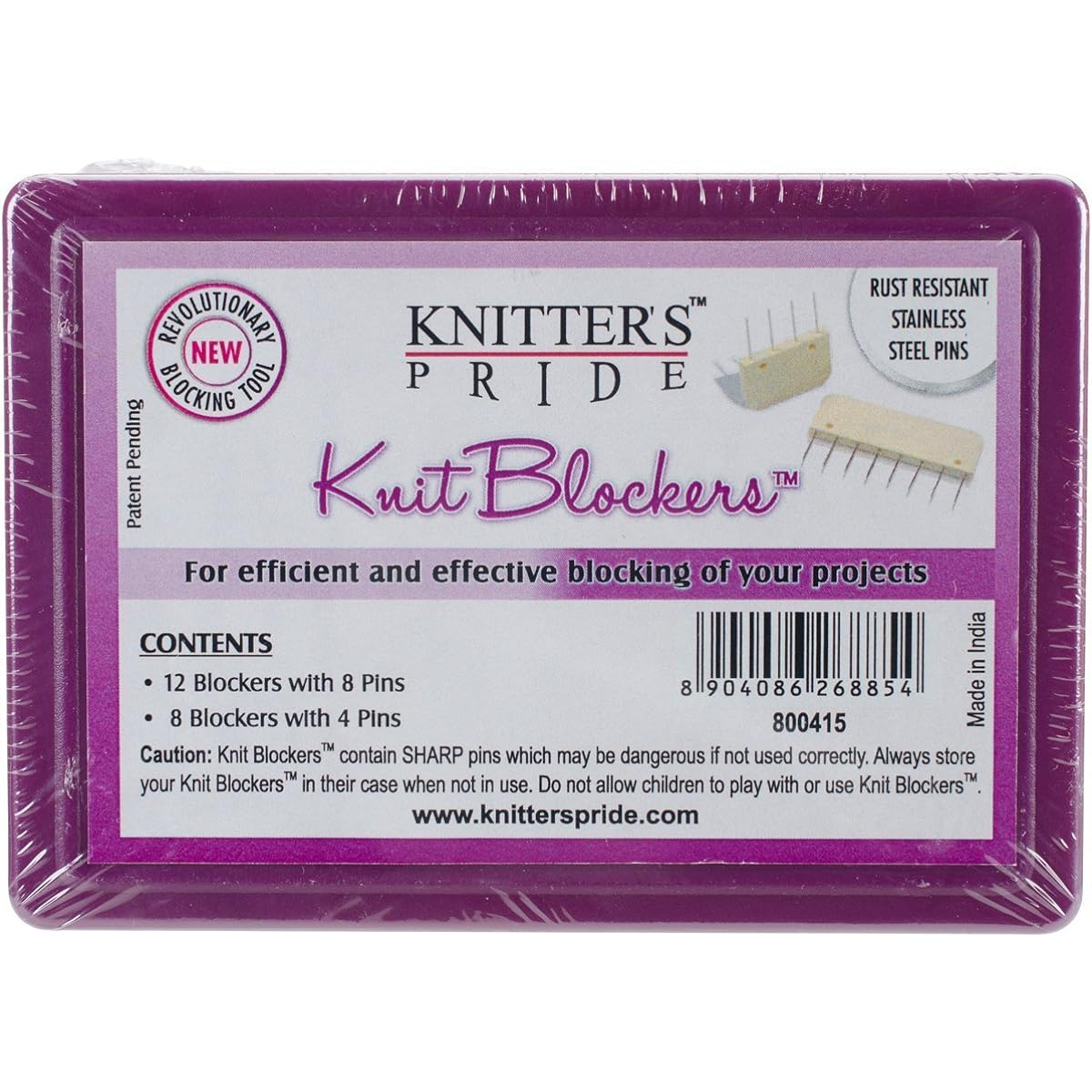 Knitter's Pride KP800415 Knit Blocker & Pin Kit 2 Pack