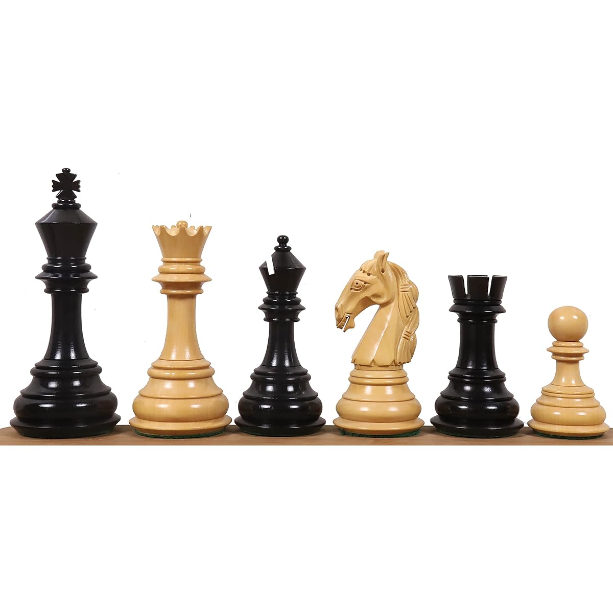 RoyalChessMall -4.6" Rare Columbia Triple Weight Luxury Chess Pieces Only Set 255 EW