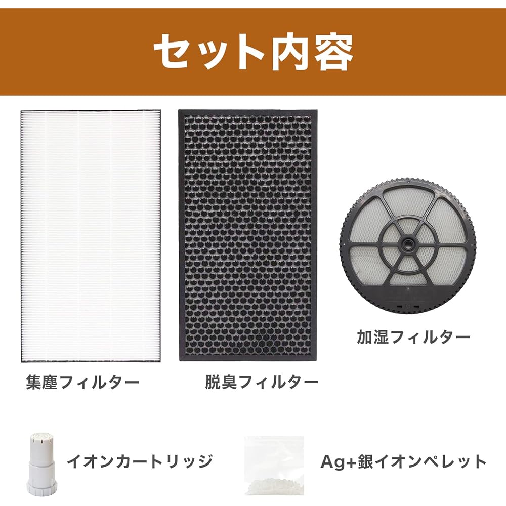 YUKI TRADING Humidifying Filter FZ-G70MF (with frame) / Ion Cartridge FZ-AG01K1 / Ion Pellet / FZ-D50HF Dust Collection Filter / FZ-D50DF Deodorizing Filter / FZG70MF Humidifying Filter Compatible with Sharp Replacement Filter for Air Purifier Compatible