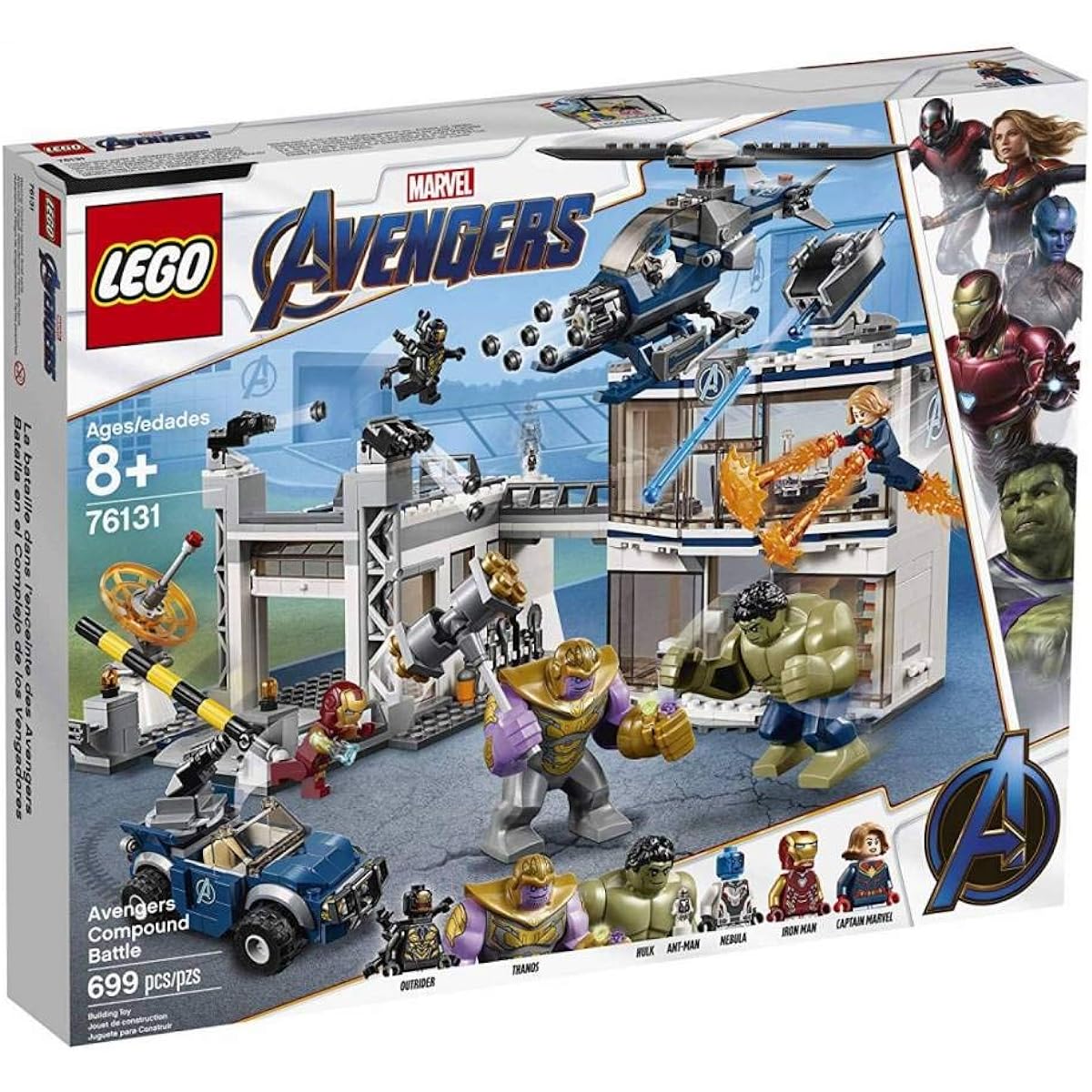 LEGO Iron Man Compound Battle Building Set Marvel Avengers 699 Pieces LEGO 76131
