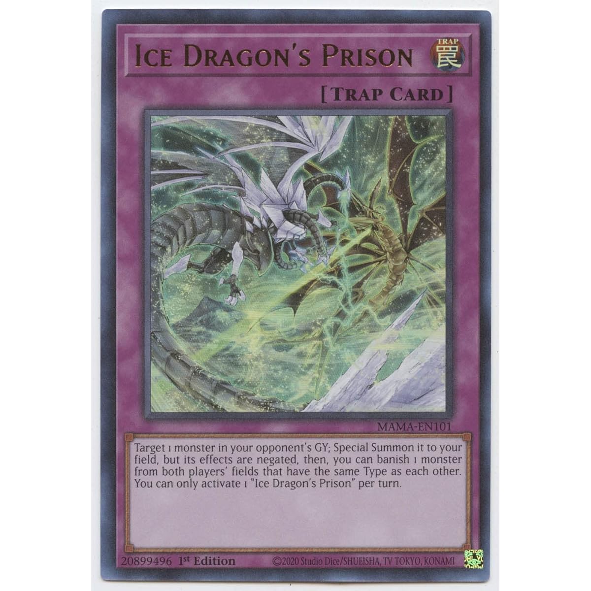 Ice Dragon Prison MAMA-EN101 Ultra Rare First Edition