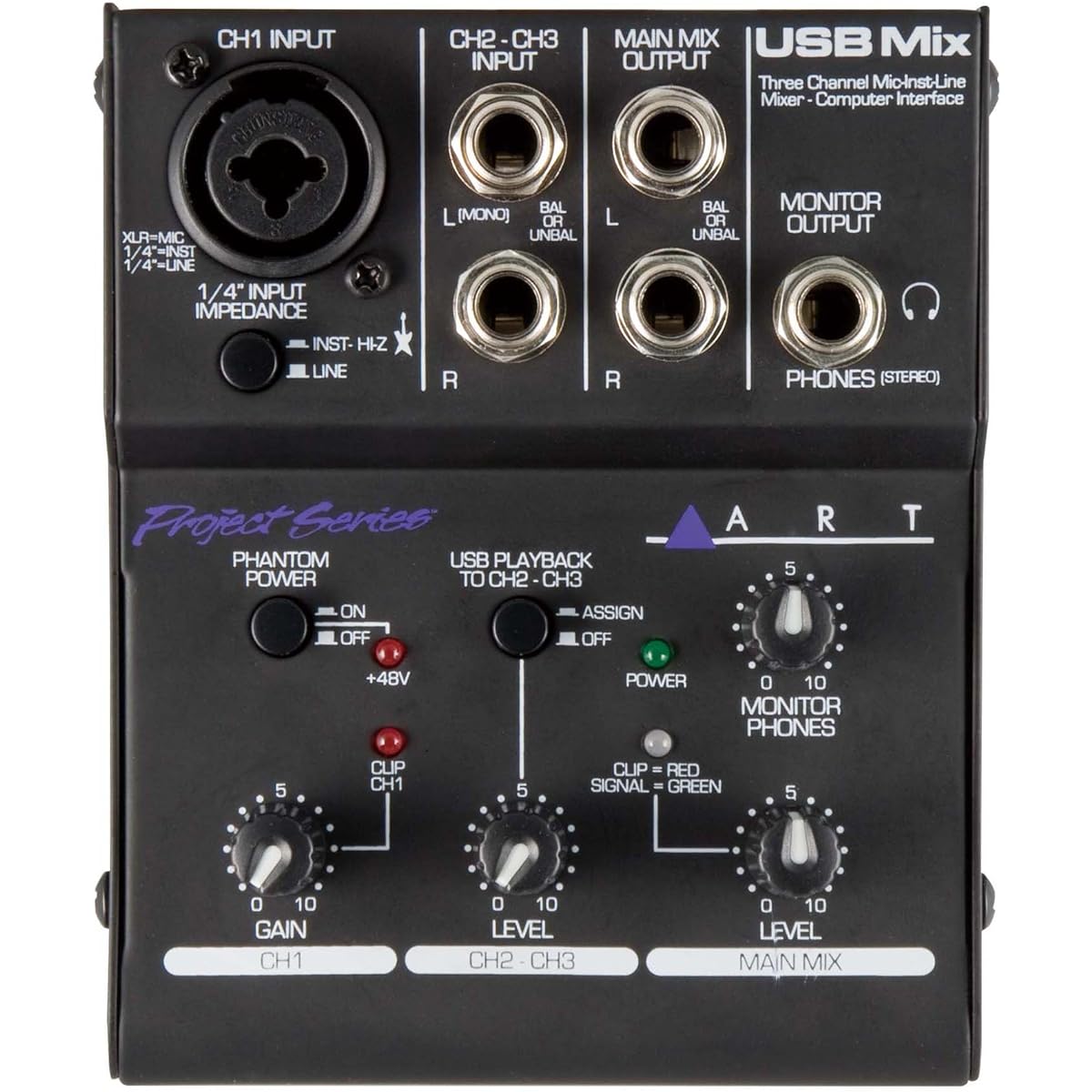 ART 3CH mixer & USB audio interface USB Mix [Domestic regular import product]
