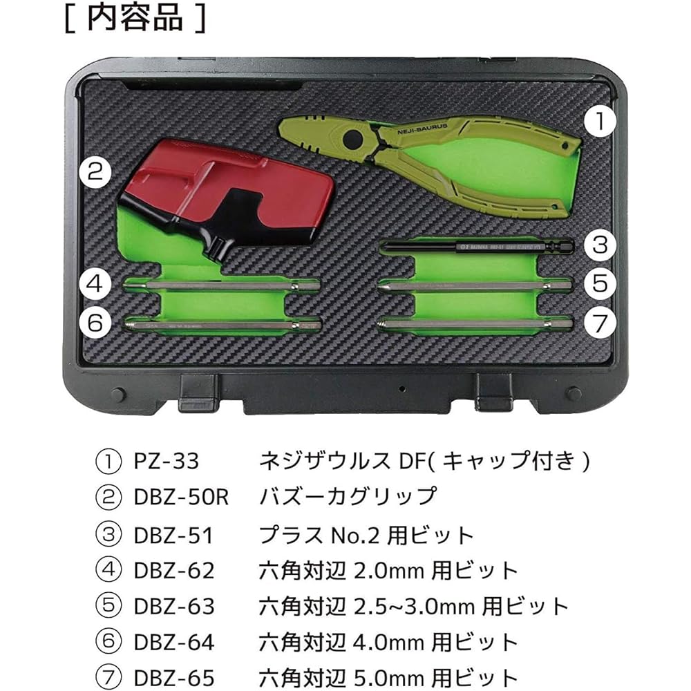 ENGINEER Engineer Nejizaurus Set Screw Removal Tool PDS-03 that can remove screws and bolts with crushed heads