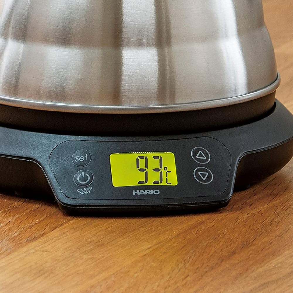Hario HARIO V60 Power Kettle with Temperature Adjustment Vono N EVT-80-HSV Silver