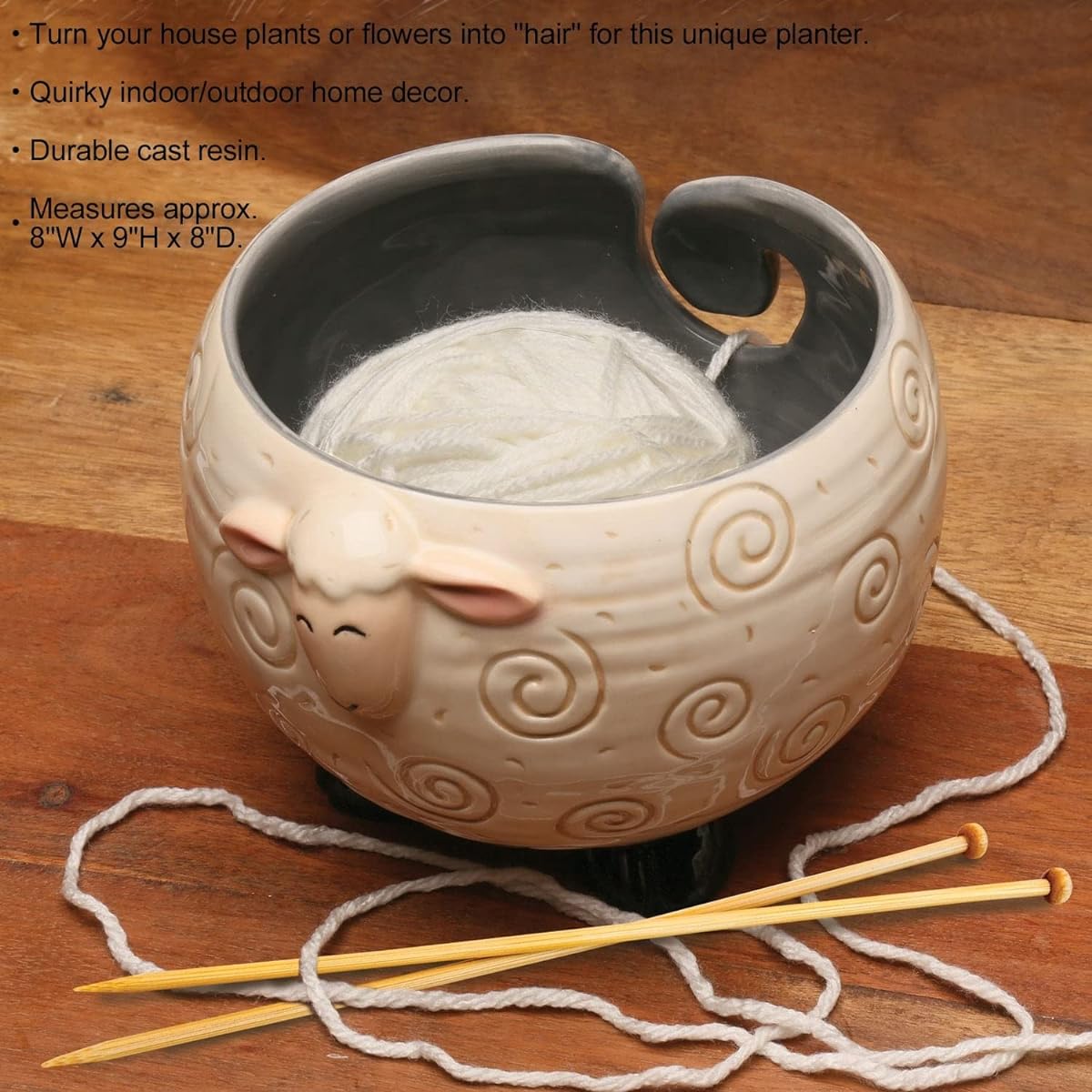 Sheep Shaped Yarn Knit Bowl