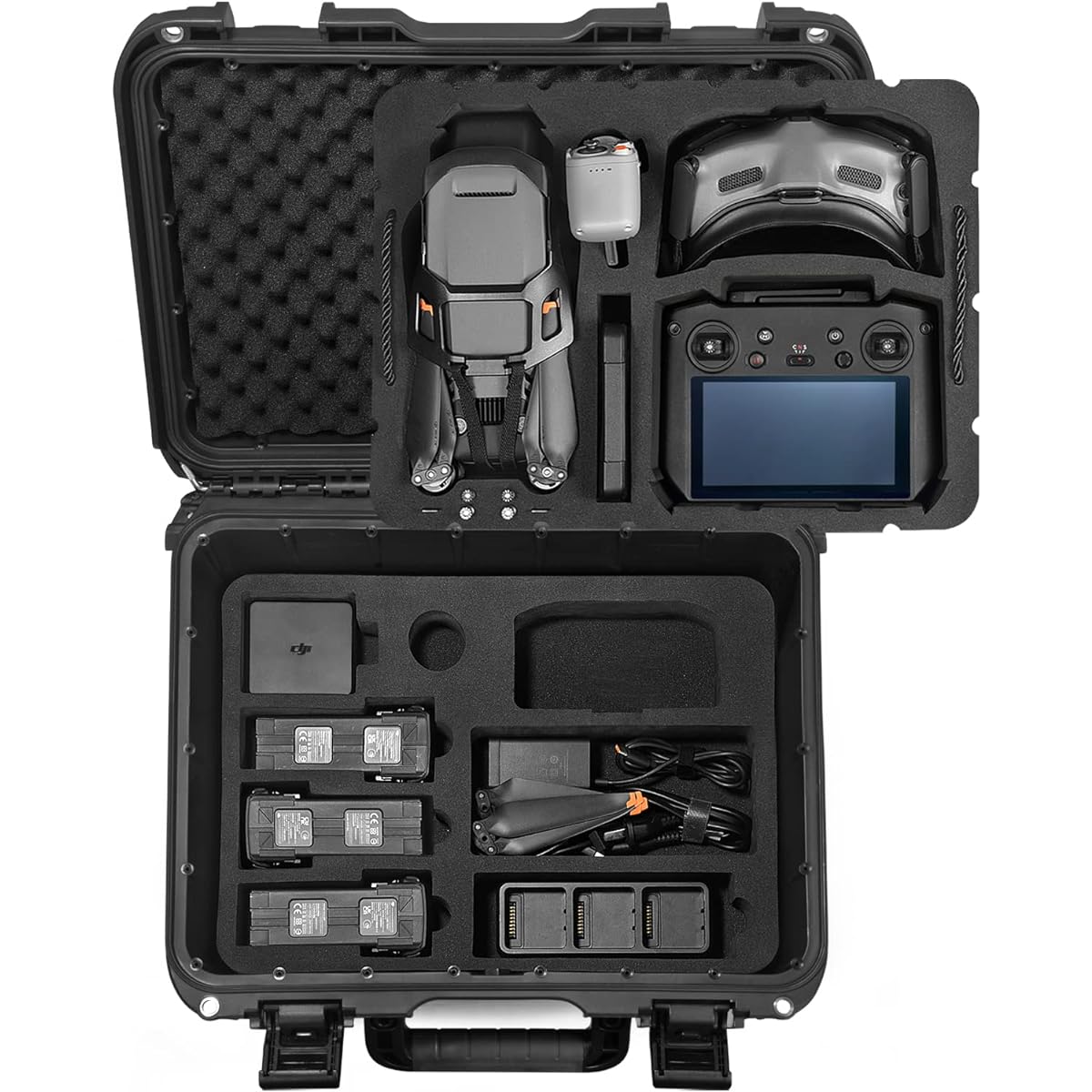 Lekufee DJI Mavic 3 Pro Case Waterproof Storage Case for DJI Mavic 3 Classic (DJI RC), DJI Mavic 3, Cine, Combo, DJI RC Pro, DJI RC, DJI RC N1, DJI Goggles 2, DJI Goggles Integra, DJI RC Motion 2 and Other Mavic 3 Accessories (Case Only)