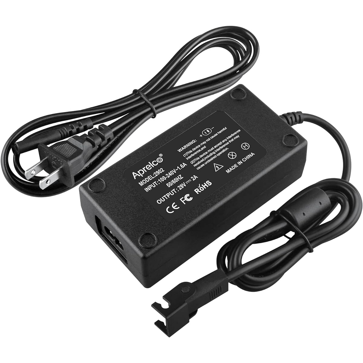 Aprelco 2 Prong AC DC Adapter Charger Changzhou Kaidi Co Ltd KDDY001 KDDY008 KDDY001B Chair Switching Transformer Power Cord Main PSU AC110-240V