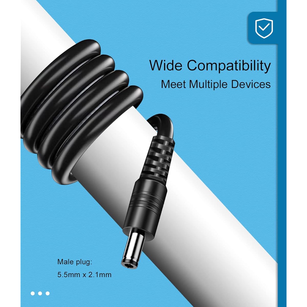 12V1A adapter.