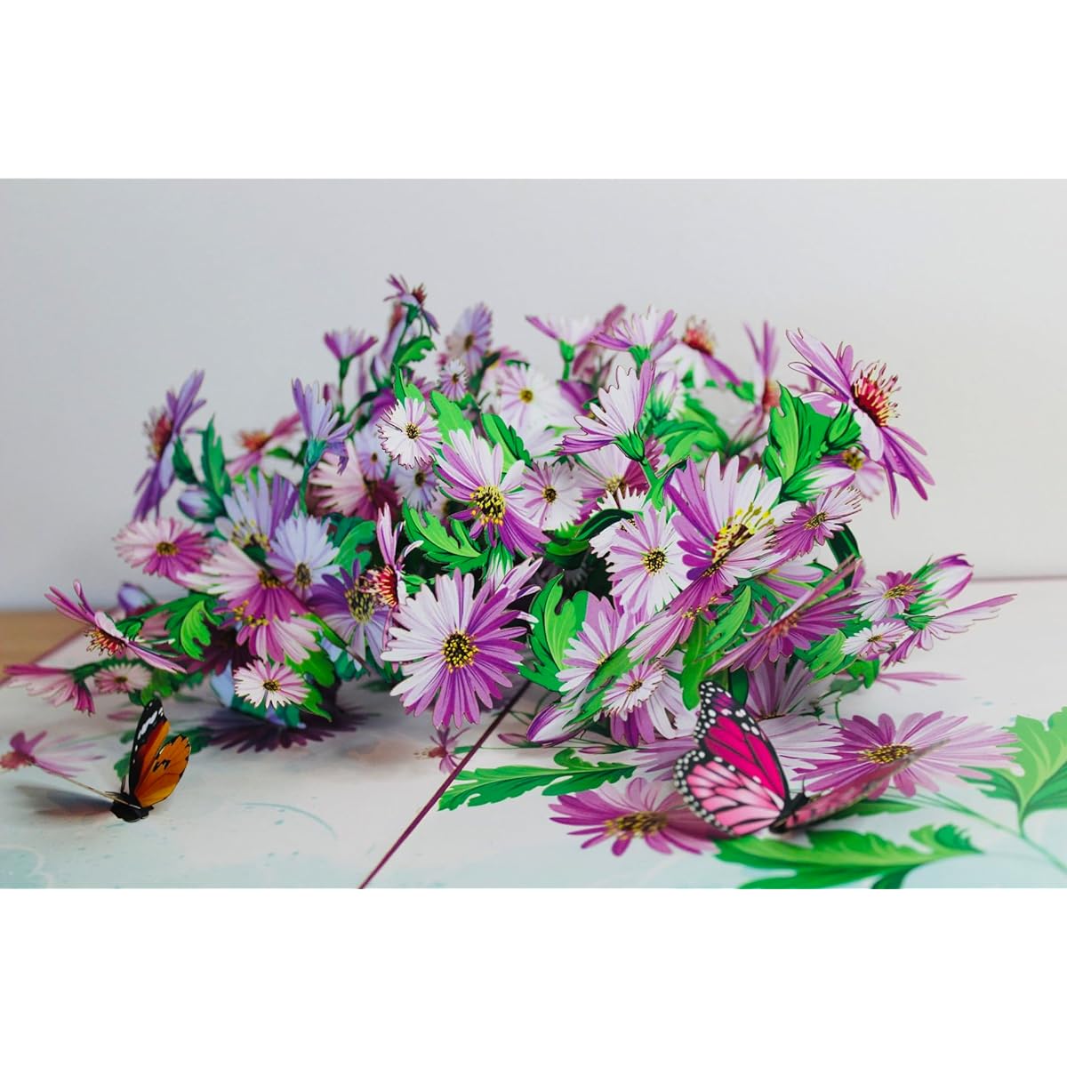 HEARTPOP Daisy Flower Pop Up Cards, Handmade 3D Greeting Cards for Mother's Day/Birthday/Thank You/Graduation/Anniversary/Wedding/Any Occasion Thinking of You | Message Note & Envelope Included | Size 5.9 x 7.9 Inch