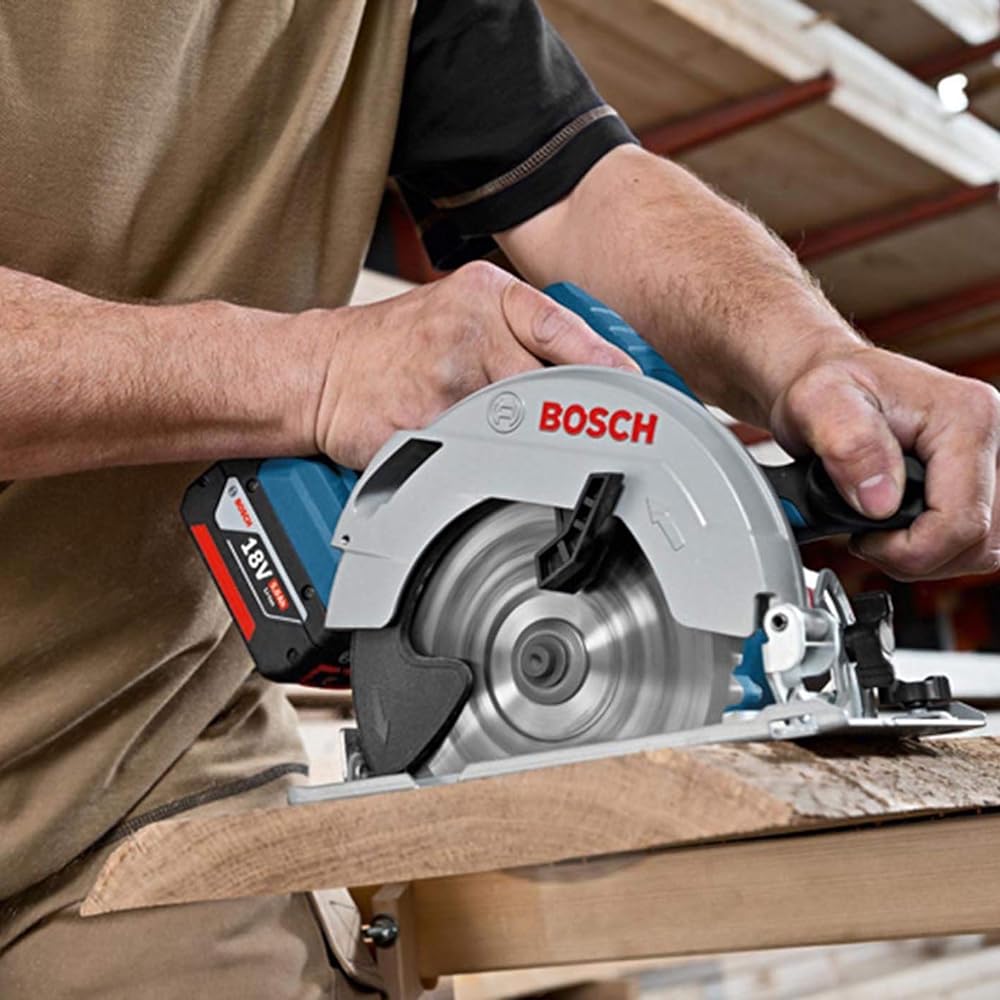 Bosch Professional 18V Cordless Circular Saw (Body Only, Battery and Charger Sold Separately) GKS18V-57H Cutting Tool Circular Saw Circular Saw