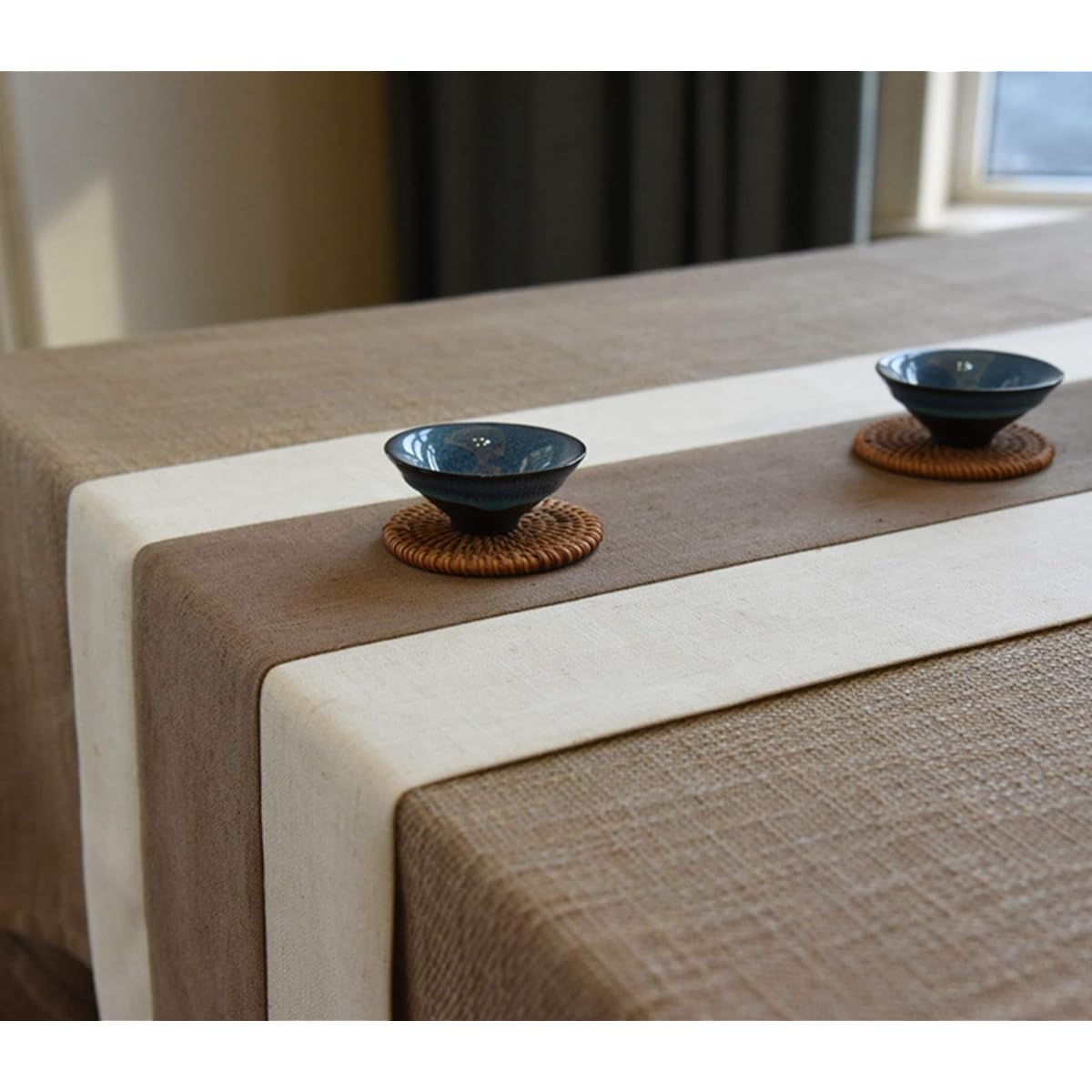 Table Runner, Lace, Stylish, Cute, Table Center, Tablecloth, Geometric Pattern, Polyester, Stain Resistant, Living Room, Dining Room, Table Cover, Hand Washable, For Home Use, L-, Housewarming Gift, 30*260, Multi-Purpose
