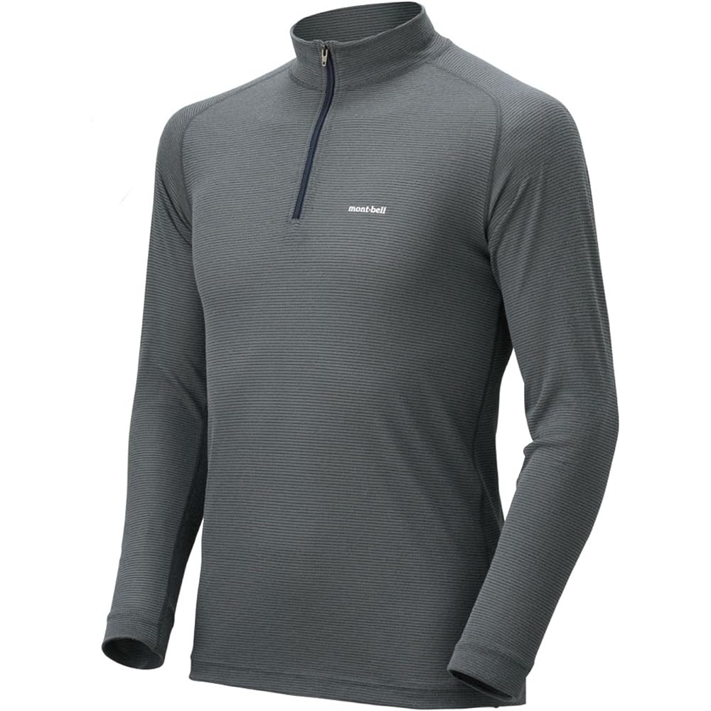 [Montbell] Outdoor Climbing Cycling Long Sleeve High Neck Shirt Lightweight Quick Drying Geoline L.W. High Neck Shirt 1107488 [Men's]
