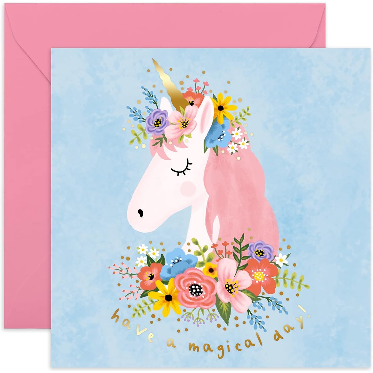 Central 23 - Cute Birthday Card "Have A Magical Day" - For Her Mother, Wife, Sister, Friend, Girlfriend - With Fun Stickers