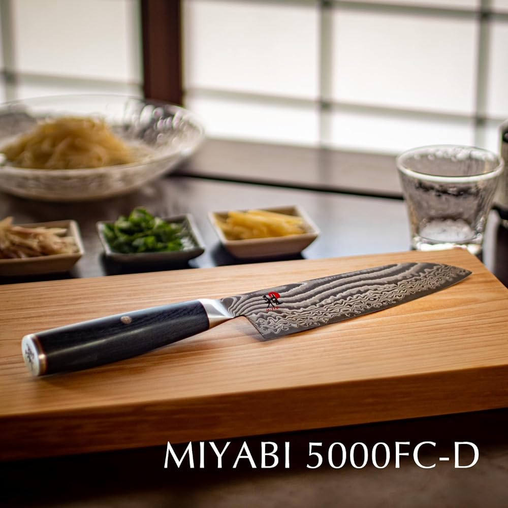 MIYABI "5000FC-D Gyuto 160mm Made in Japan" Damascus Chef Knife Medium Sword Kitchen Knife Multilayer Steel Stainless Steel Made in Seki City, Gifu Prefecture [Authorized Japanese Product] 34681-161