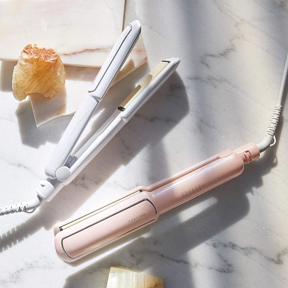 FESTINO Straight Hair Iron SMHB-020 / SMHB-021 FESTINO (35mm, pink)