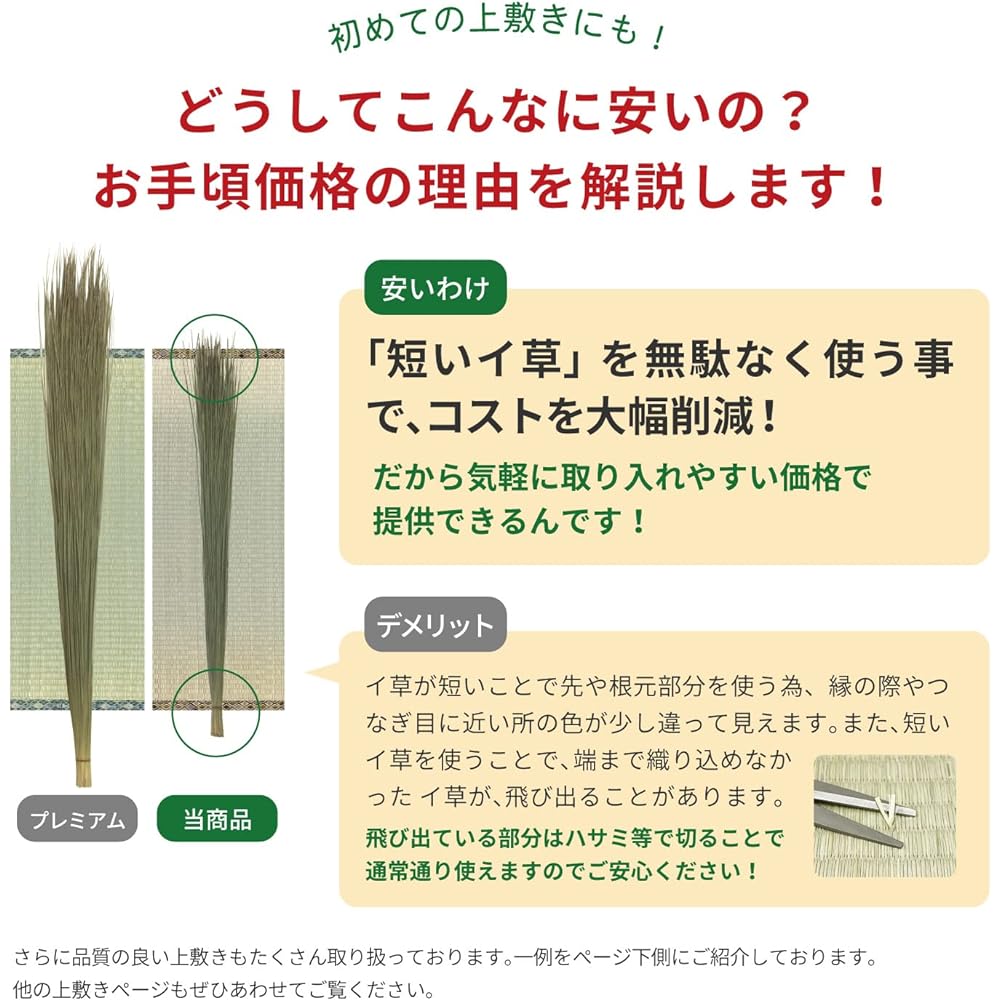 Hagiwara Igusa Overlay Edoma 6 tatami mat "Yanagawa" Affordable Overlay Double-woven Weave Anti-mold Lightweight Scratch Prevention Sun Protection