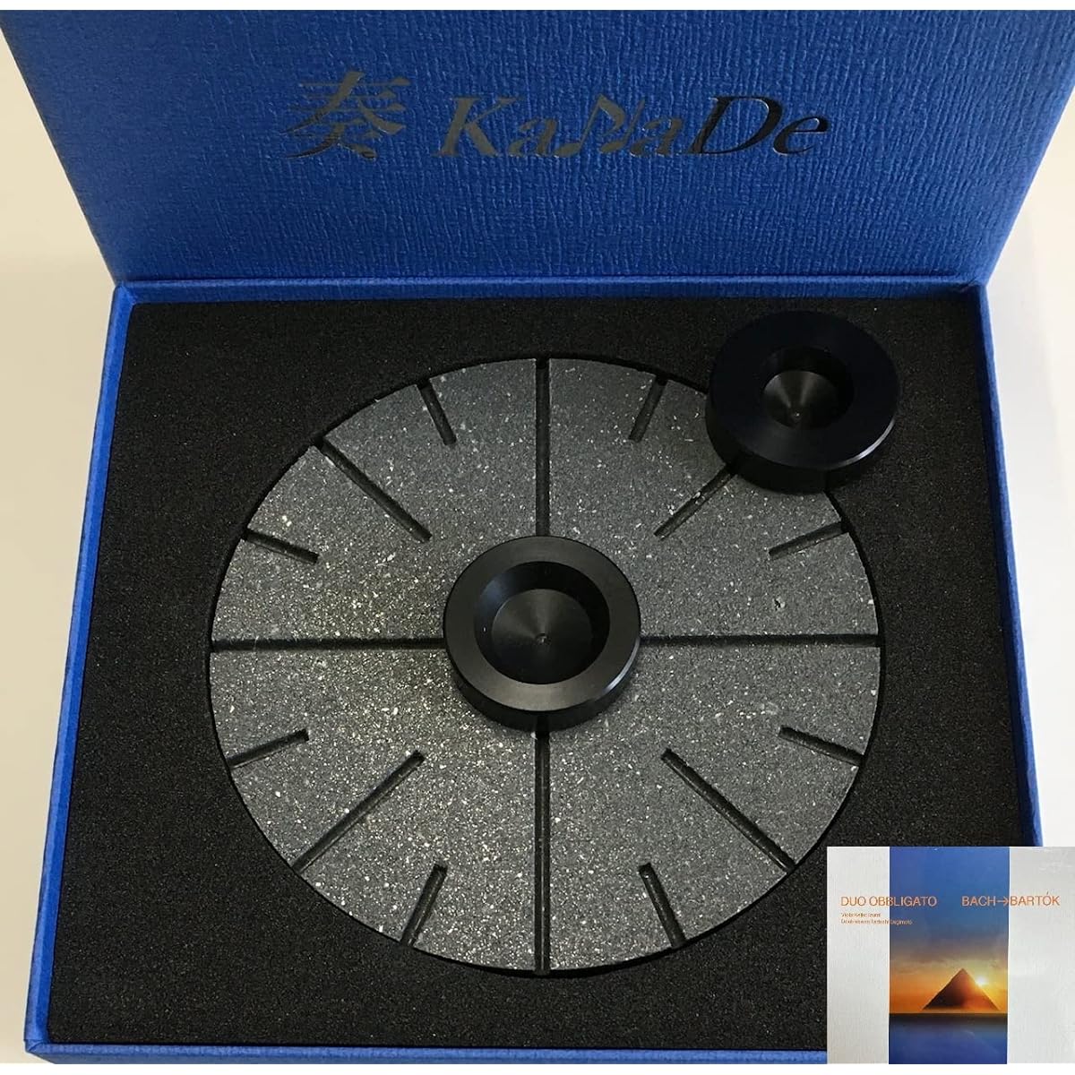 [For Professionals] Endpin resonator for double bass and cello (amplifier/sound adjuster) "KaNaDe/TheStrings1 special (resonator)" φ100 (Kanai Seisakusho) + KaNaDe CD included (in blue box)