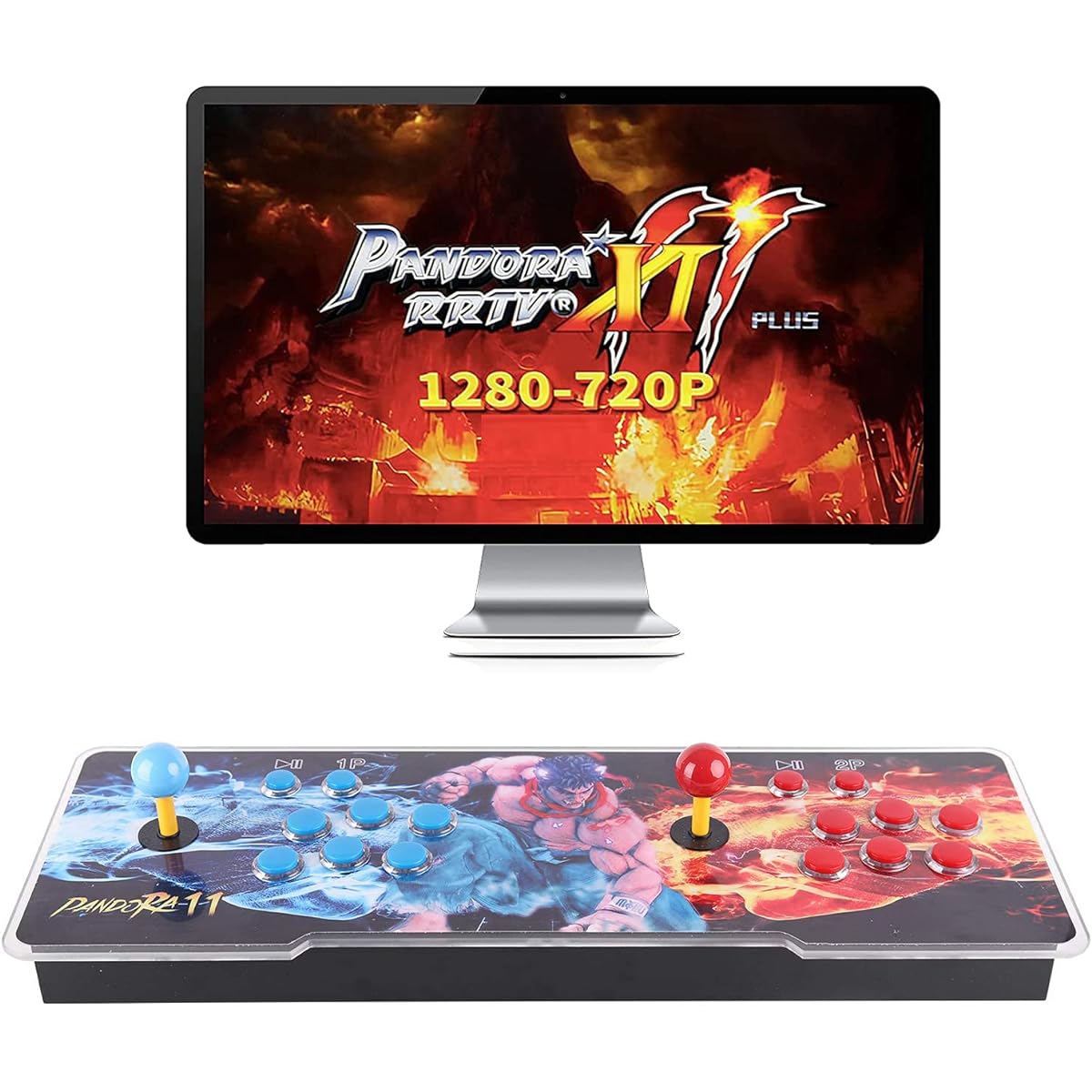 【3003 Games in 1】 Arcade Game Console ,Pandora Treasure 3D Double Stick,3003 Classic Arcade Game,Search Games, Support 3D Games,Favorite List, 4 Players Online Game,1280X720 Full HD Video Game (Black)