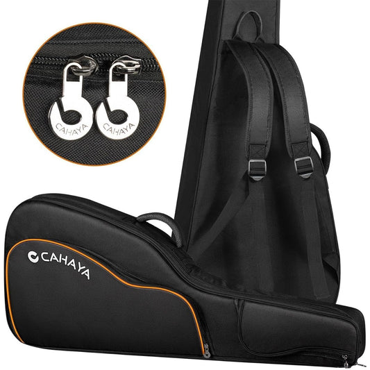.Gig bag 4 pockets Lightweight Acoustic guitar soft case Folk guitar bag 44/43/42/41 inch Large capacity pocket. Sturdy Acoustic guitar bag Durable Overall improvement Guitar case Backpack type Shoulder strap Hand strap 12mm sponge CA