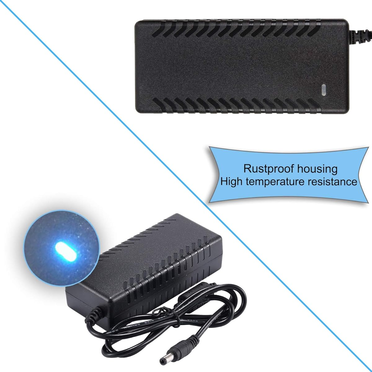 COOLM 6V 5A Power Supply - AC 100-240V to DC 6 Volt 5amp 5000mA Power Adapter Transformer Max 30 Watts 30W AC Cord Included