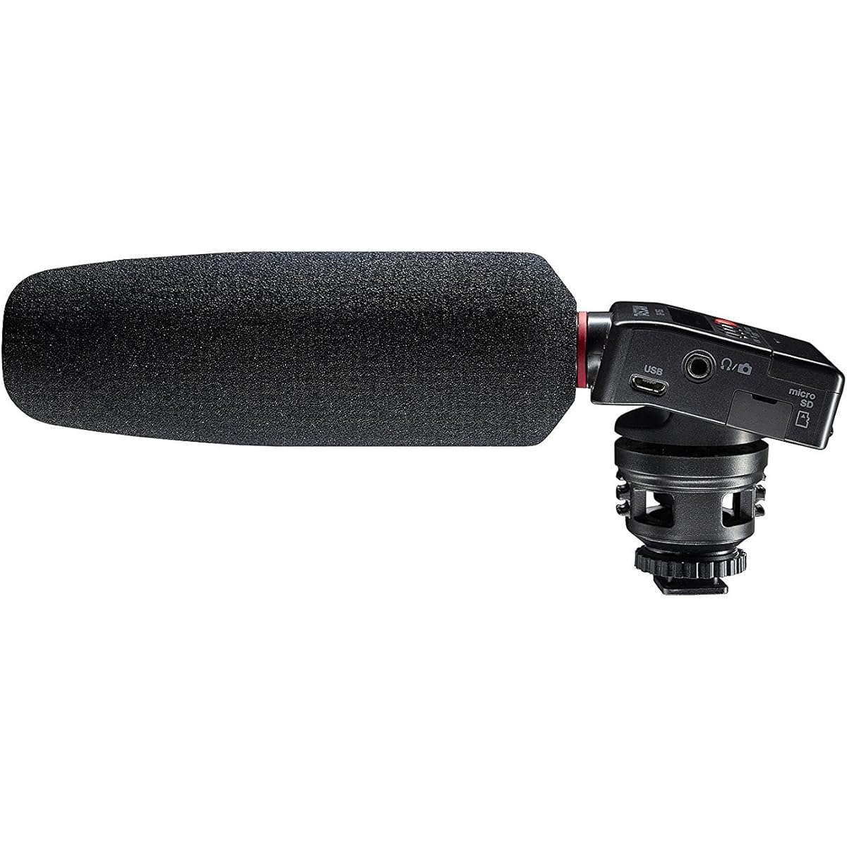 TASCAM DR-10SG Linear PCM Recorder for Cameras with Shotgun Microphone, On-Camera Windscreen Included, For YouTube Vlog Interviews, Narration Recording