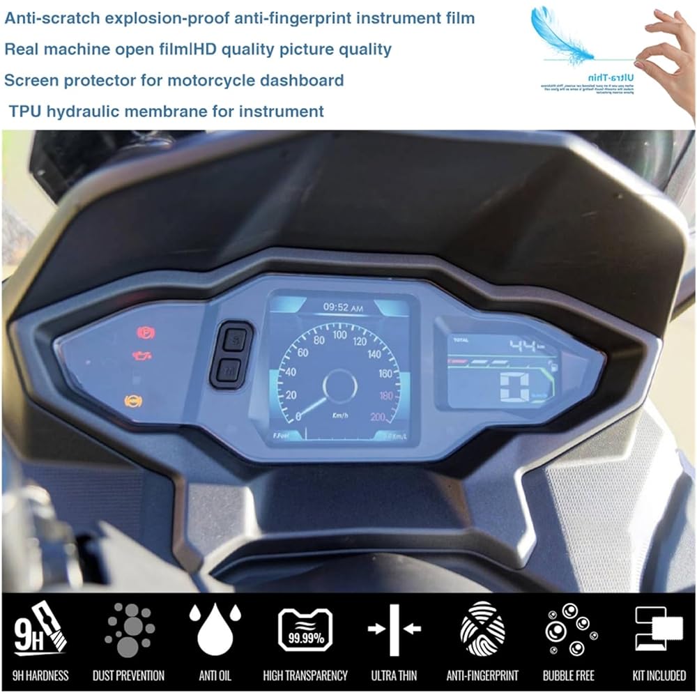 Fits for SYM MAXSY&M TL500 MAX SYM TL 500 2020 Motorcycle Accessories Cluster Scratch Protection Film Screen Protector Instrument Film Protector Instrument