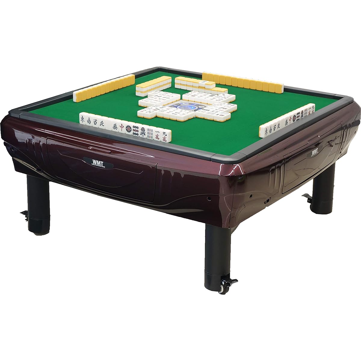 WMT Fully Automatic Mahjong Table P33 Quiet Type, Low Table Style, Red