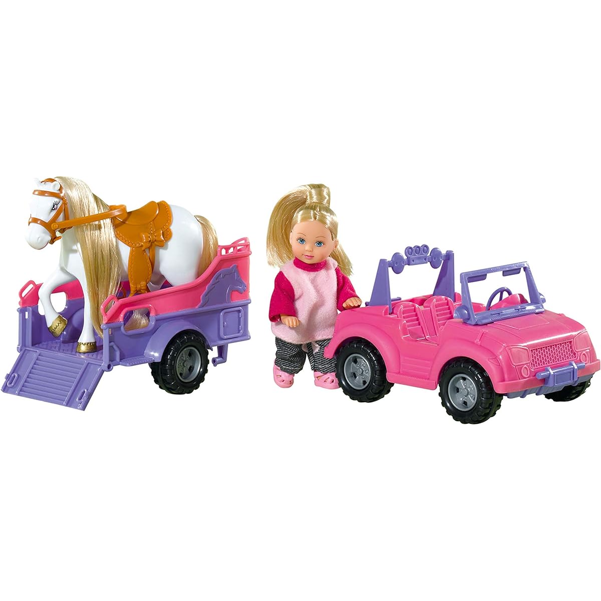 Simba Toys - Evi Love Evi Horse Trailer, Multicolor