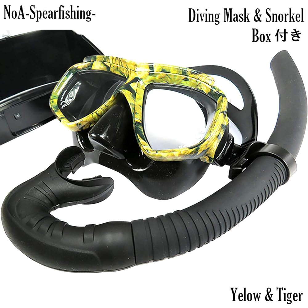 NoA Diving Mask & Snorkel SET Mask Box Included Fish Harpoon Diving Free Diving Harpoon Harpoon Hand Harpoon Snorkel Snorkeling Scuba Spearfishing Underwater Gun Goggles