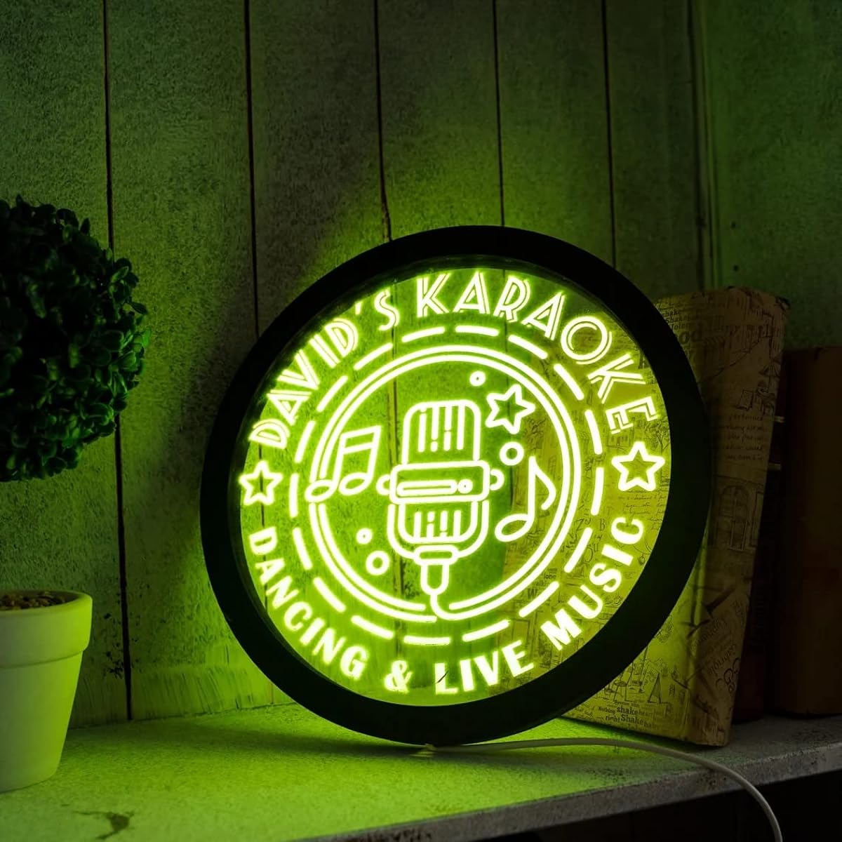 personalized karaoke neon signs, karaoke led signs, karaoke light signs, karaoke signs for wall, karaoke decorations, personalized led signs, karaoke custom signs