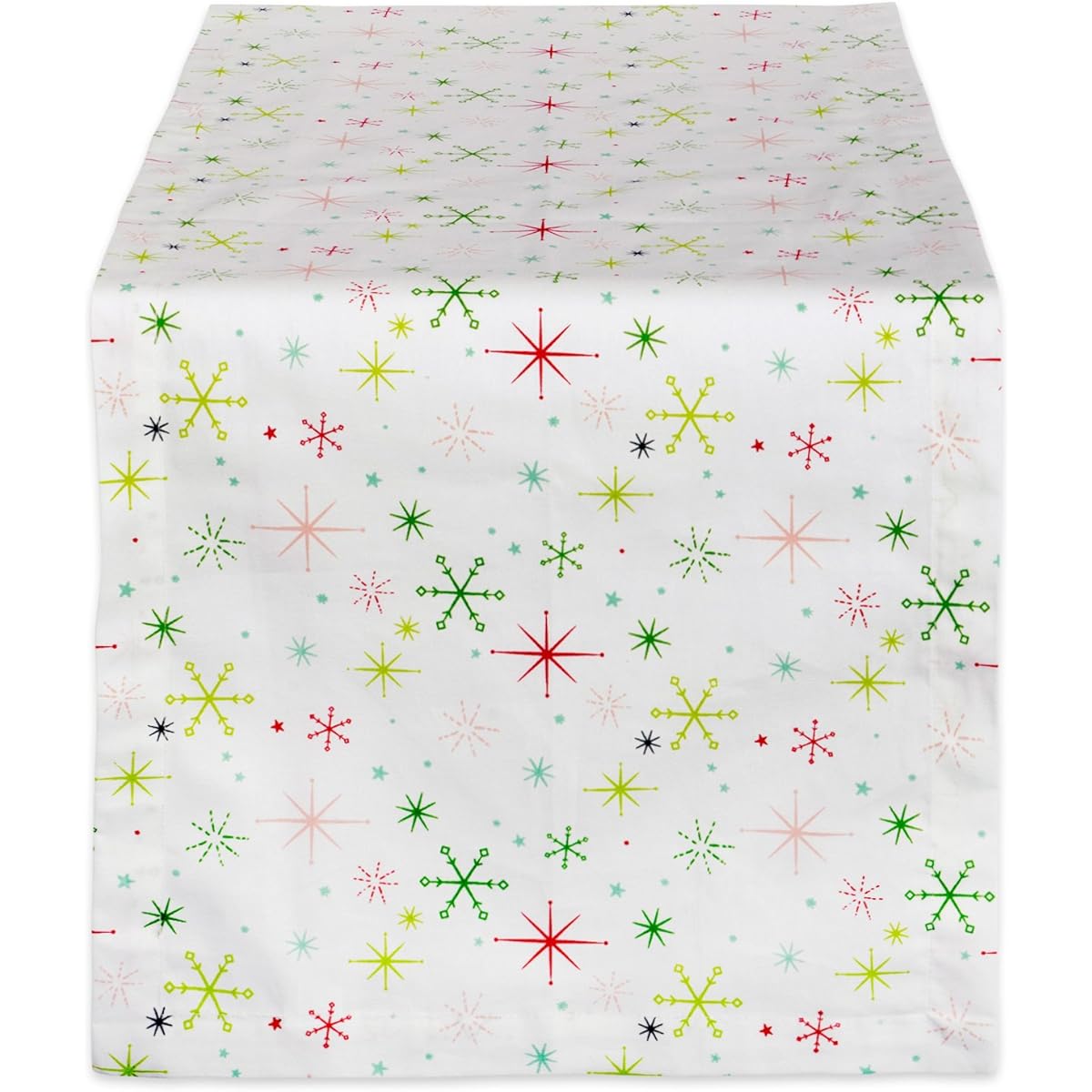 DII 100% Cotton, Machine Washable, Dinner and Holiday Tablecloth, Table Runner 14x72" CAMZ37711