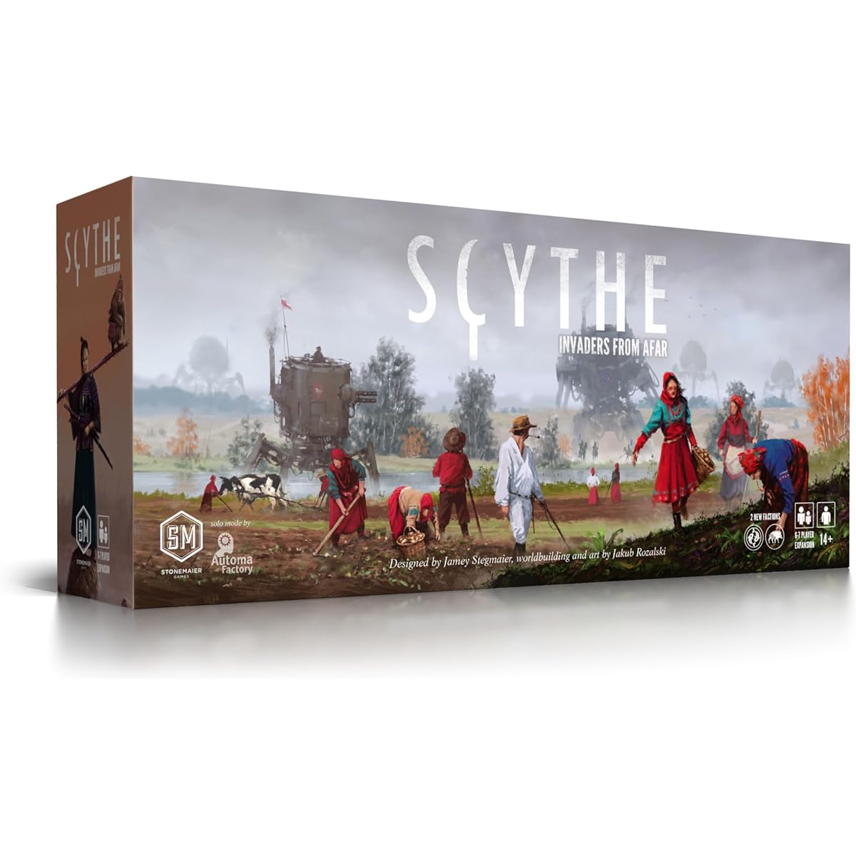 Stonemaier Games Scythe Invaders from Afar Expansion Requires Scythe 1-7 players 90-140 minutes play time Ages 14+
