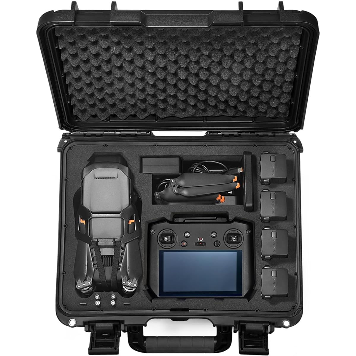 Lekufee Waterproof Hard Carrying Case for DJI Mavic 3 Pro/DJI Mavic 3 Classic/DJI Mavic 3 Drone Combo/Cine and DJI RC Pro/DJI RC/DJI RC N1 Transmitters and Accessories (Case Only)