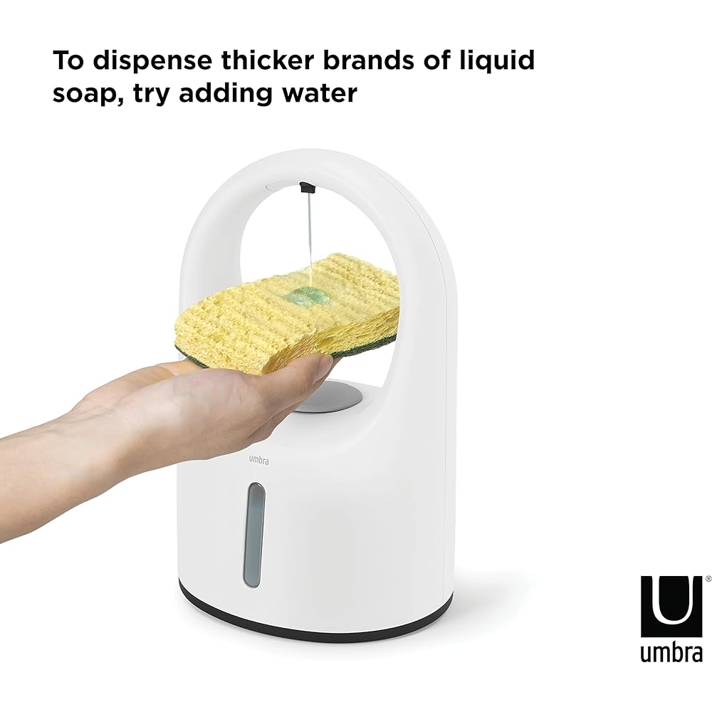 umbra Auto Soap Dispenser Automatic Sensor Pump Soap Pump White RAIN 21017390660 W15×D13×H24cm