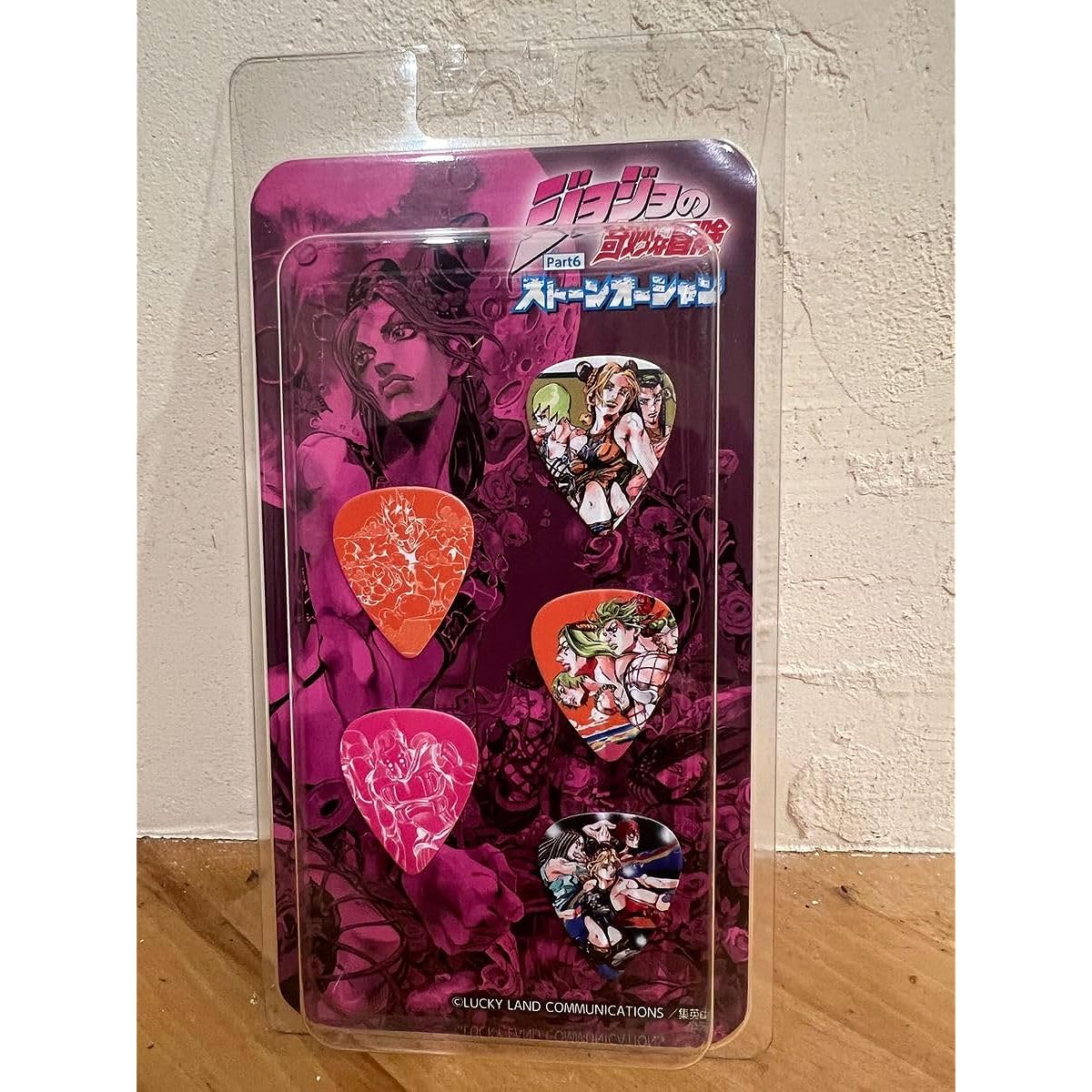 JoJo's Bizarre Adventure Stone Ocean and 320design collaboration product guitar pick set, 5 types in total
