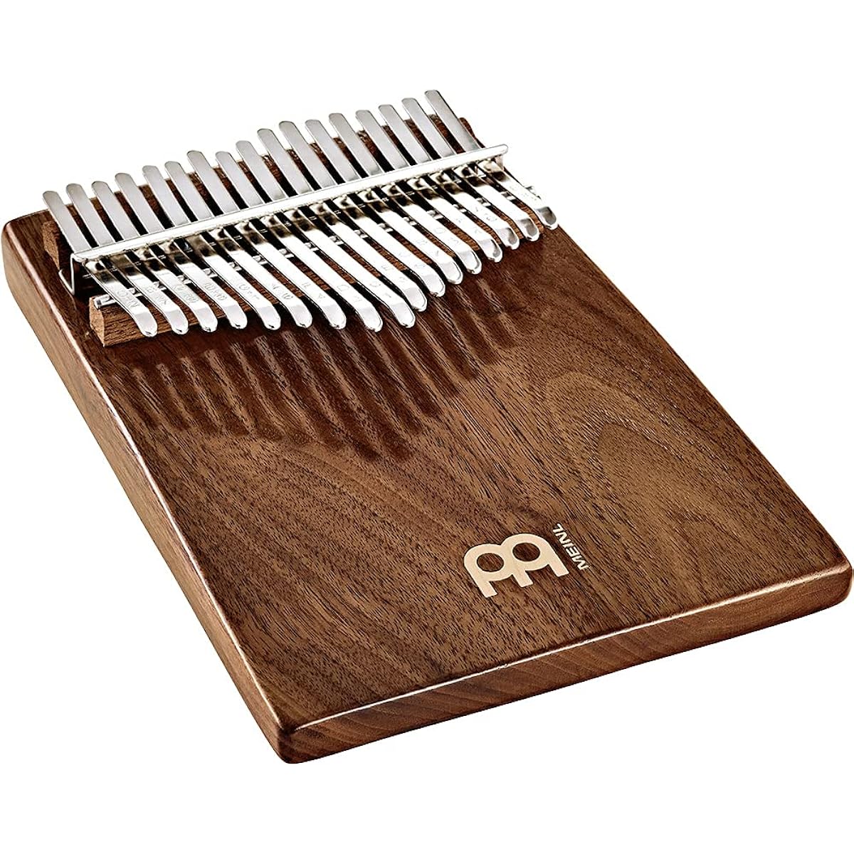 MEINL KL1701S Kalimba with Sheet Music and Instruction Book Set, Solid Black Walnut, Gloss Finish, Meinl