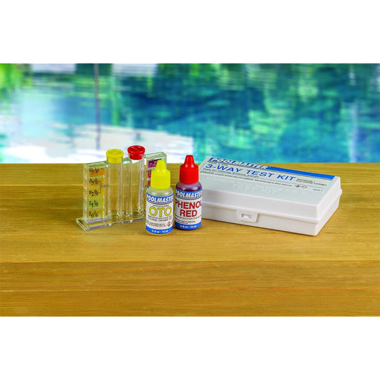 22240 3-Way Swimming Pool or Spa Water Test Kit with Case
