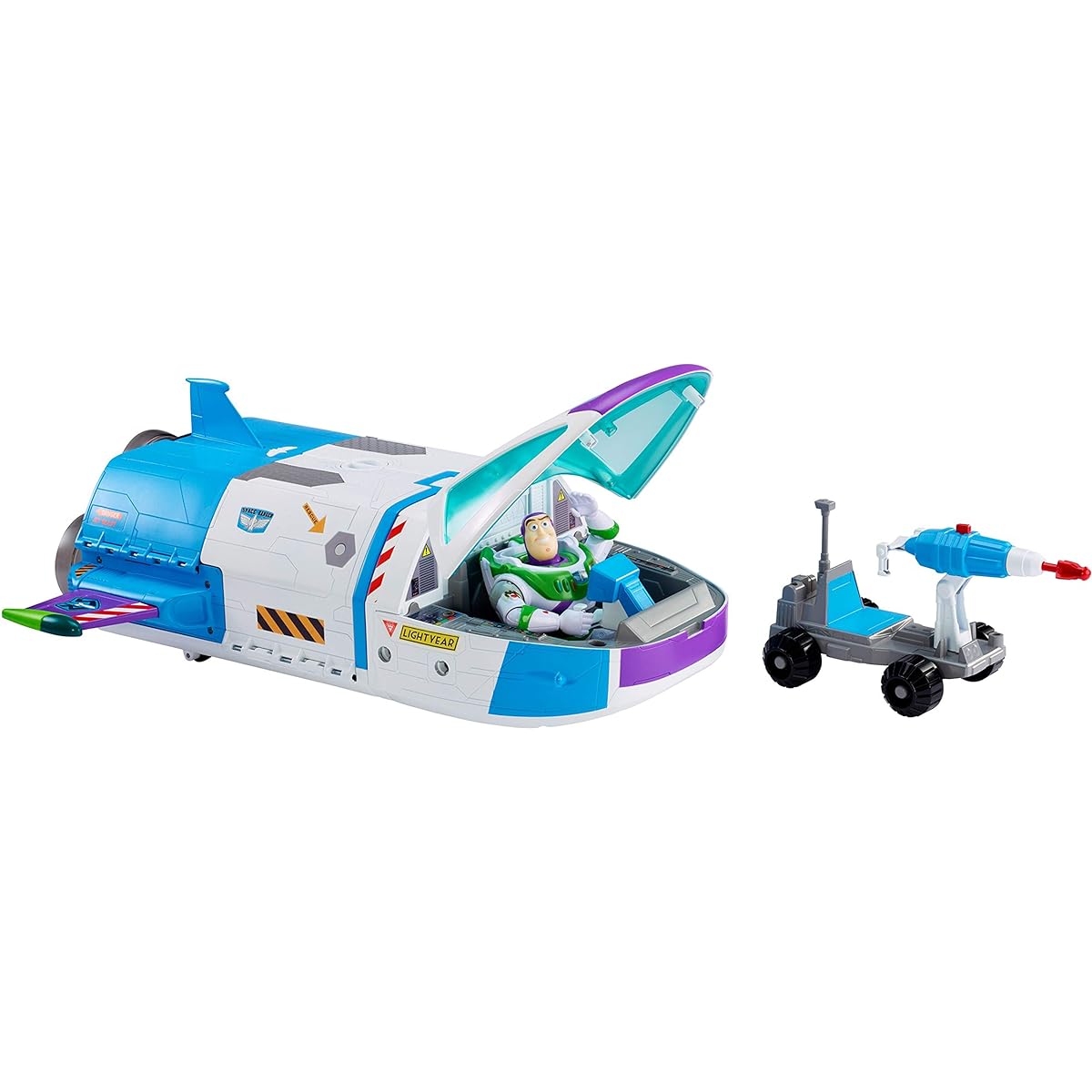 Mattel Toy Story Buzz Lightyear Figure Star Command Spaceship Playset