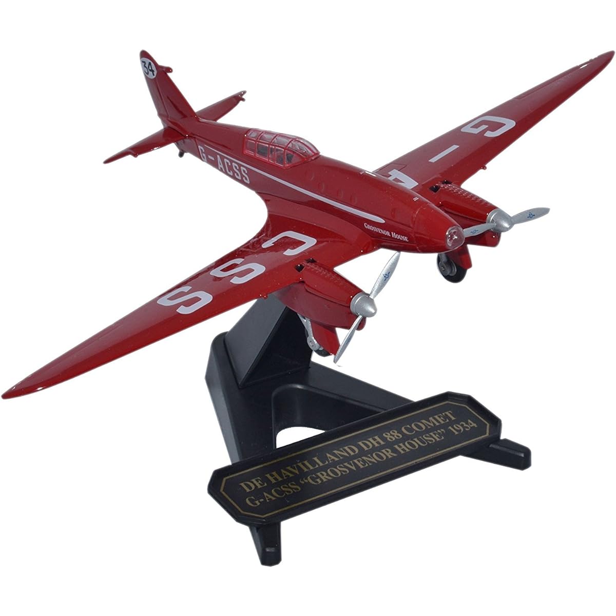 Oxford 1/72 Scale - 72COM002 DeHavilland DH 88 Comet G-ACSS Grosvenor House '34