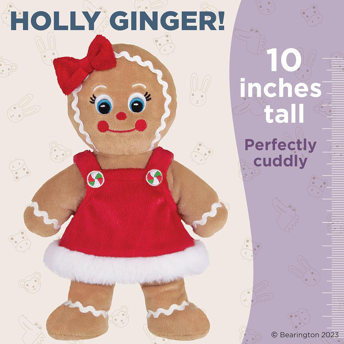 Bearington Holly Plush Gingerbread Girl 10"