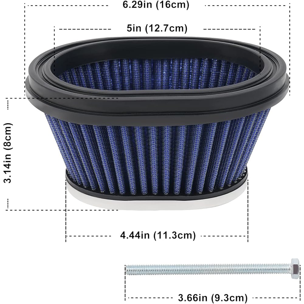 OuYi 2XJ-14451-00-00 ATV Air Filter Compatible with Yamaha Blaster 200 YFS200 YFS 200 1988-2006 Breeze 125 YFA125 YFA1 1989/1991-2004 Grizzly 125 YFM 125 2 2 004-2013 Raptor 125 250 Y FM125R YFM250R