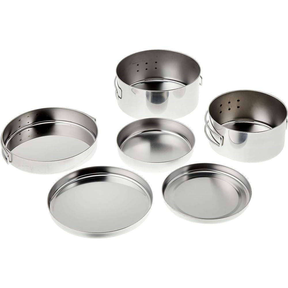 Sato Metal Kogyo SALUS Touring Cooker Set 6pcs Silver