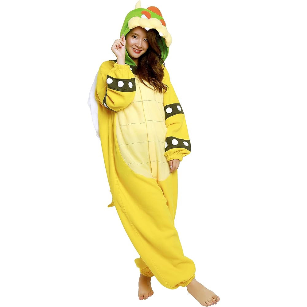 SAZAC Character Fleece Kigurumi Super Mario Bowser