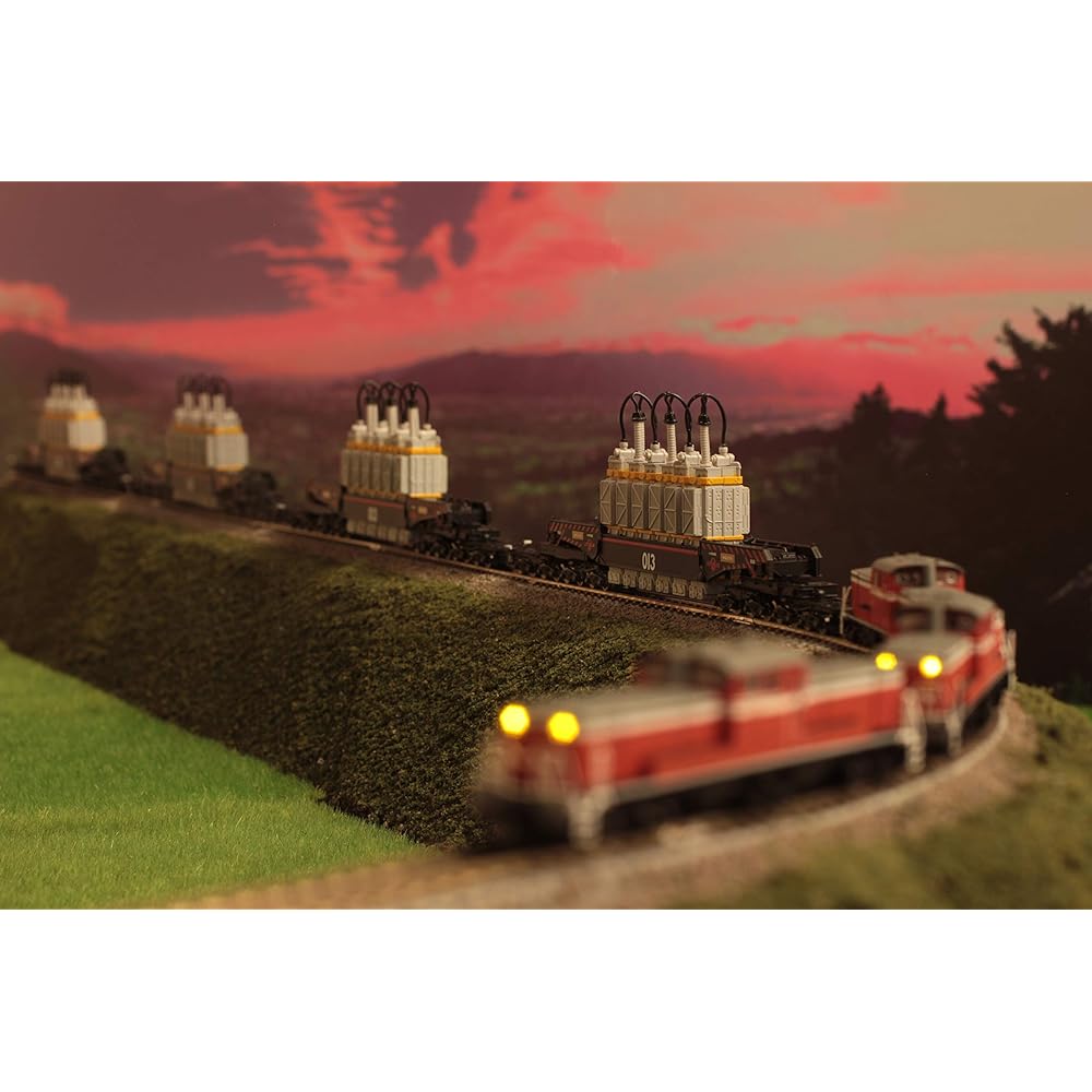 Rokuhan Z Gauge Evangelion New Theatrical Edition NERV Special Railway Shimofutagoyama Branch Line "Operation Yashima" DD51 & Shiki880 2-Car Set T037-3 Railway Model Diesel Locomotive Freight Car