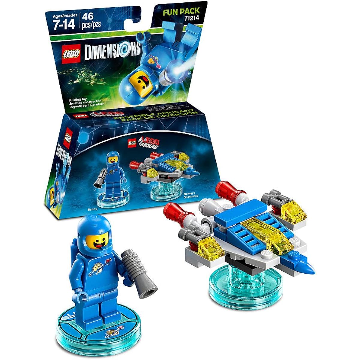 Lego Dimensions The Lego Movie Fun Pack Bundle of 2 - Benny Fun Pack (71214) & Bad Cop Pack (71213)