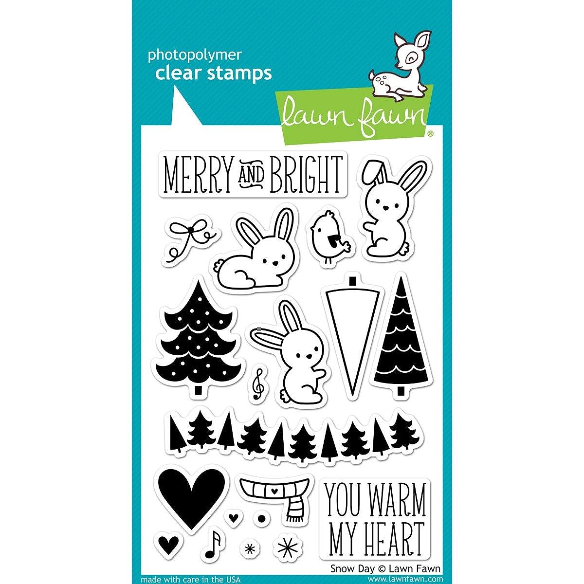 Lawn Fawn Clear Stamps - Snow Day Stamps by Lawn Fawn