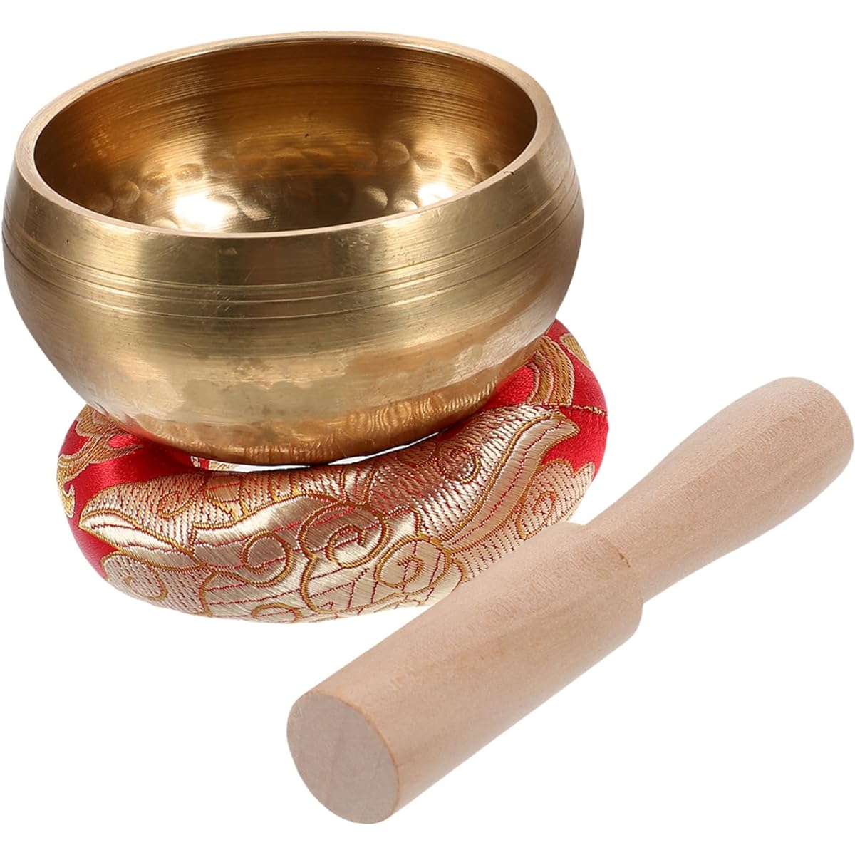 VICASKY Set of 4 Buddhist Singing Bowls Healing Healing Yogi Singing Bowl Yoga Relx Yoga Music Bowl Tibetan Singing Bowl Cushion Ne