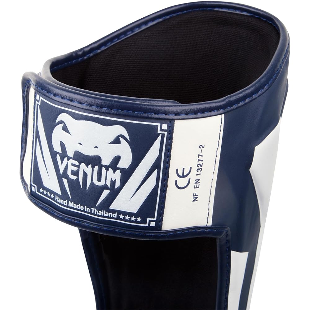 VENUM Stand Up Shin Guard Elite - Elite (Navy Blue/White)