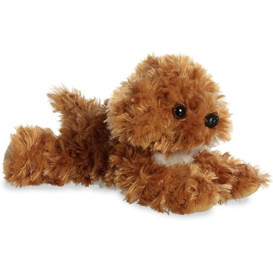 Aurora® Adorable Mini Flopsy™ Chai Cockapoo™ Plush - Playful and Easy - Timeless Companion - Brown 8-Inch